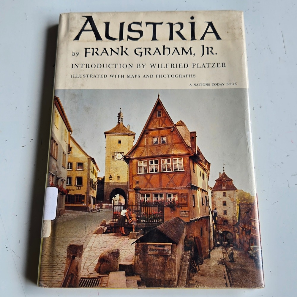 Austria Frank Graham Jr 1964 Nations Today Book Hardcover Vintage Ex-Library